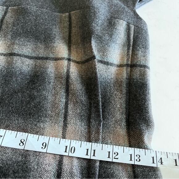Weekend Max Mara plaid wool blend Elicia dress size 6 - Picture 6 of 9